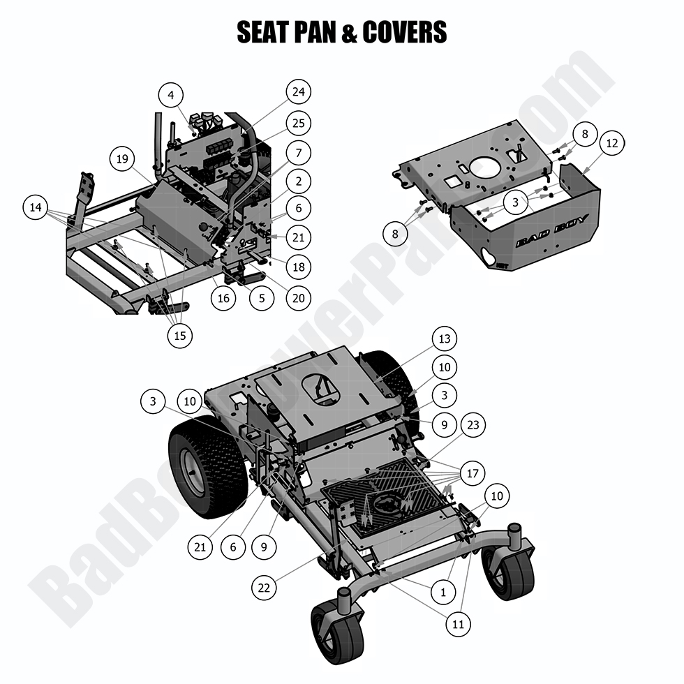 2018 MZ - Seat Pan and Covers